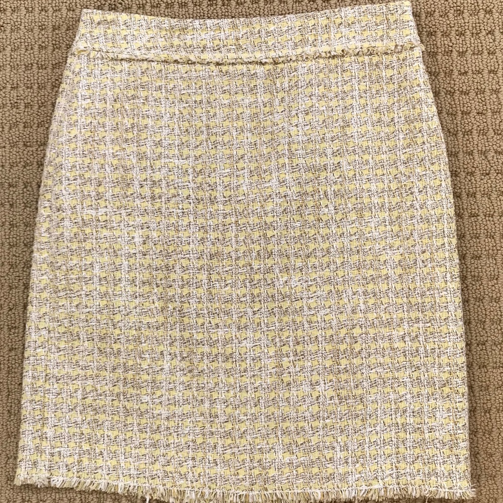 Ann Taylor Women's Fringed Tweed Pencil Skirt